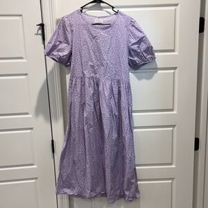 Purple Polka Dot Dress